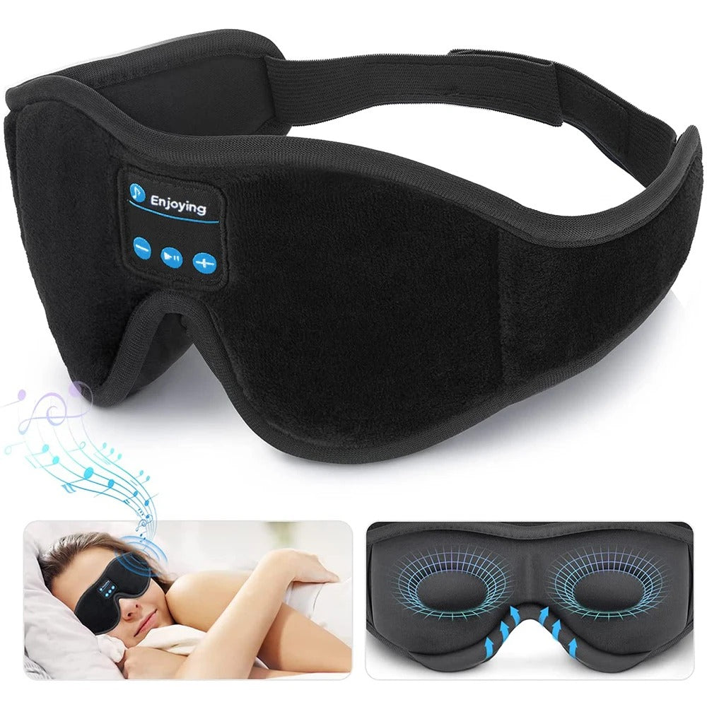 Bluetooth 3D eye mask with built-in speaker