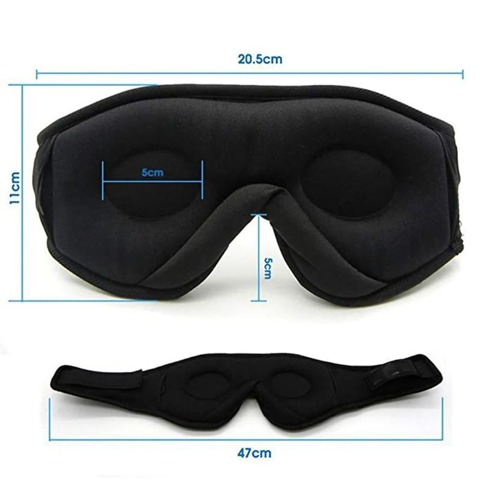 Bluetooth 3D eye mask with built-in speaker