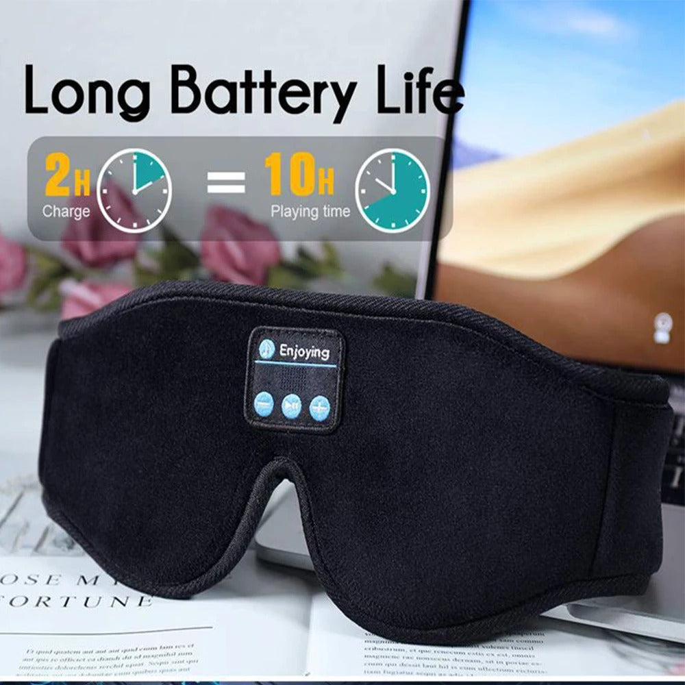 Bluetooth 3D eye mask with built-in speaker