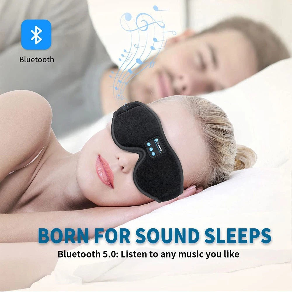 Bluetooth 3D eye mask with built-in speaker